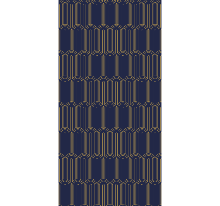 Rulou geam elegant arcade moderne de aur - TenStickers