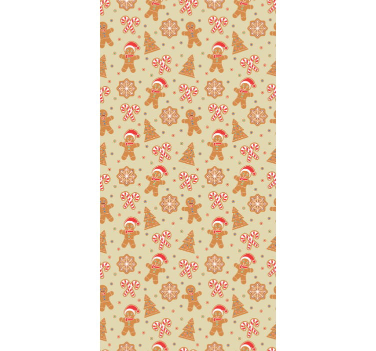 Rulou geam originalul bucurie de vacanță turtă dulce - TenStickers