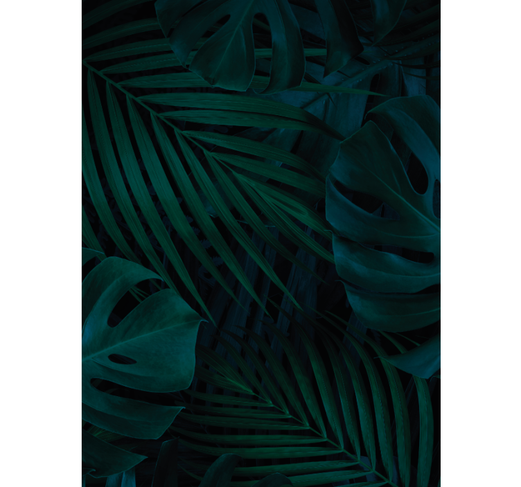 Rulou geam flori și plante frunze și plante de pădure - TenStickers