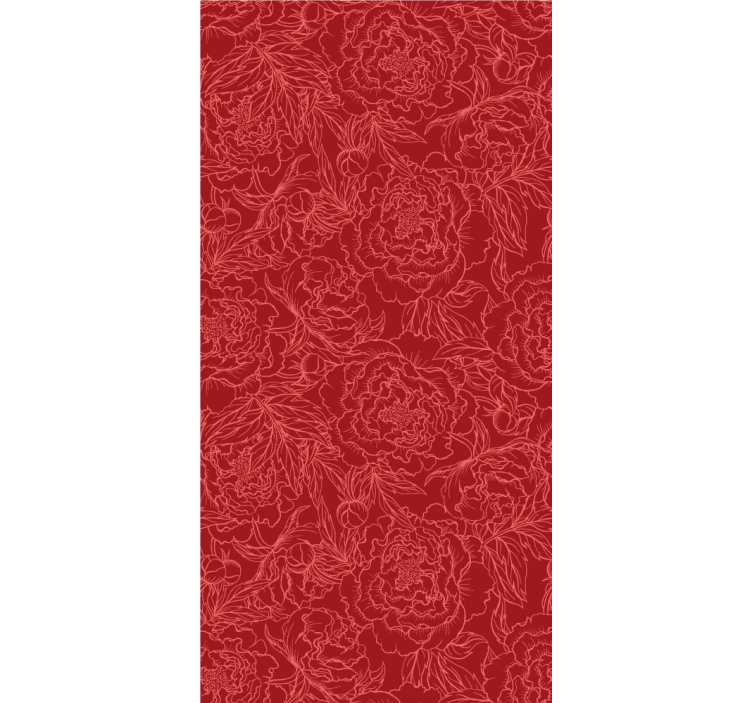 Rulou geam floral compoziții florale elegante - TenStickers