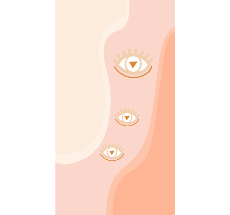 Rulou geam originalul ochii în valuri moi - TenStickers