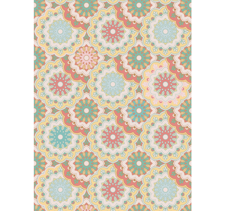 Rulou geam floral modele florale complicate - TenStickers