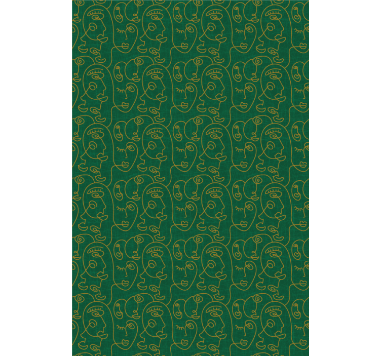 Rulou geam cu desene modele minimaliste ale feței - TenStickers