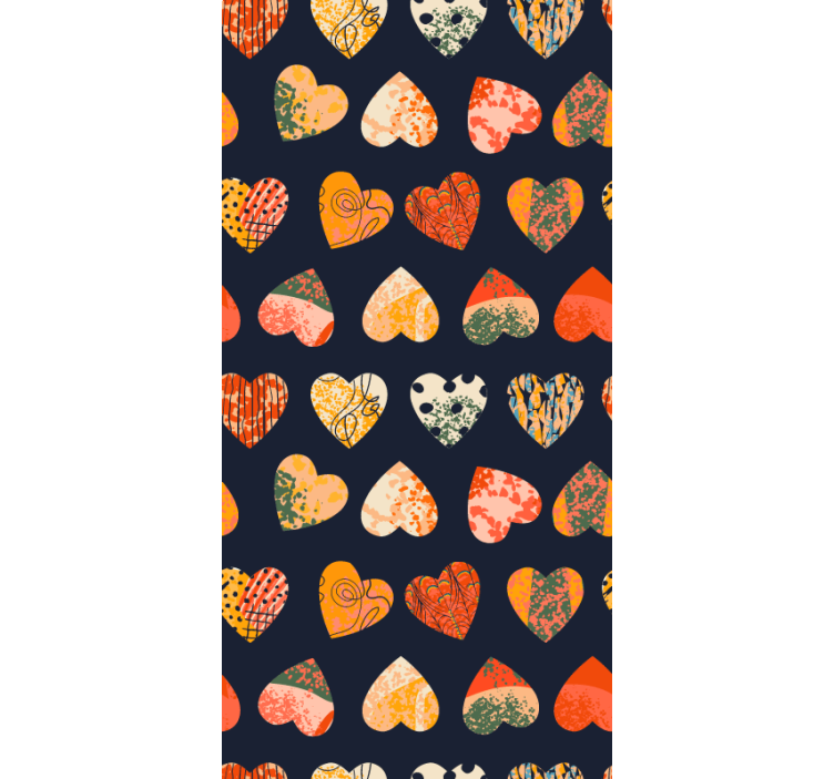 Rulou geam romantic colecție de modele de inimă - TenStickers