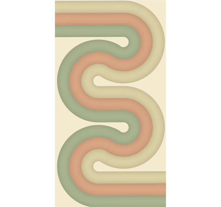 Rulou geam salon model de linie curbată - TenStickers