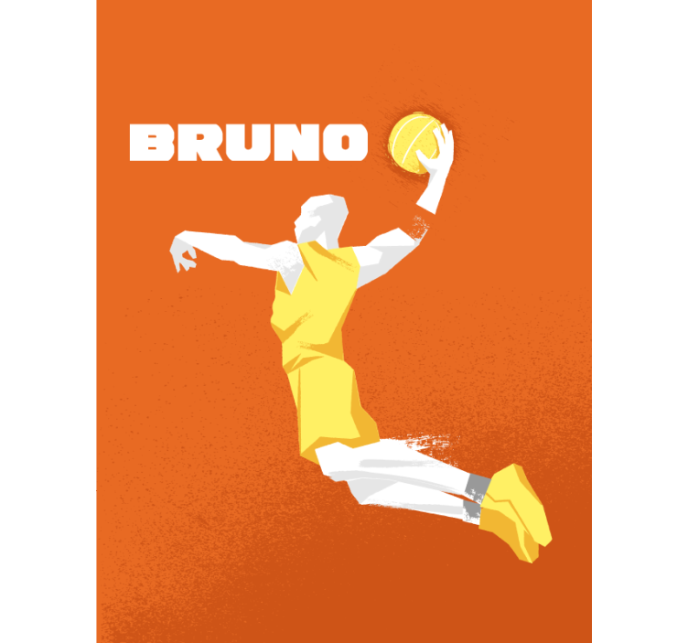 Baschet nume personalizat sport blind - TenStickers