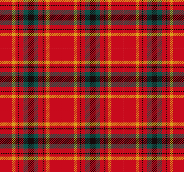 Rulou geam roșu textura tartan rosu de craciun - TenStickers