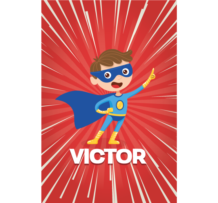 Rulou geam personalizat super copil - TenStickers