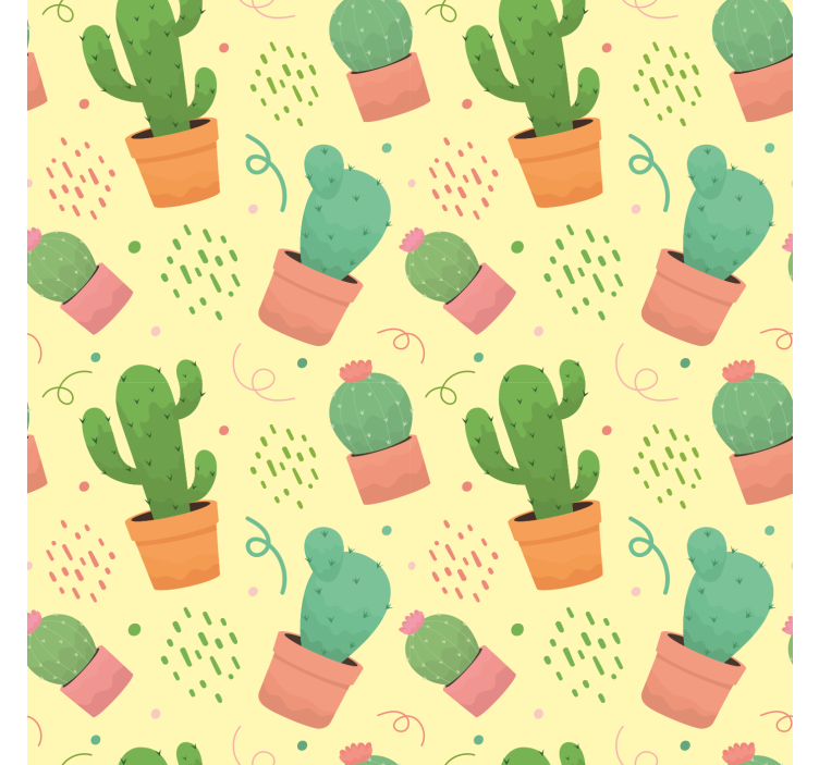 Rulou geam pentru copii model de cactus - TenStickers