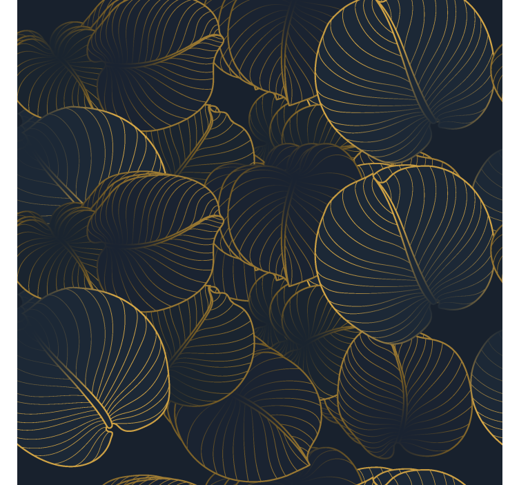 Rulou geam elegant model cu frunze mari - TenStickers