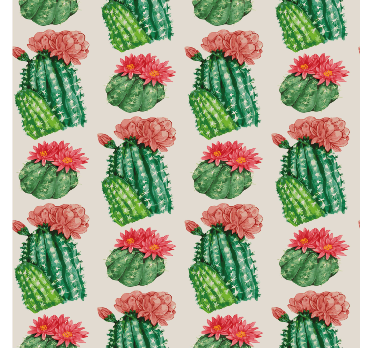Rulou geam cactuși floral desert - TenStickers