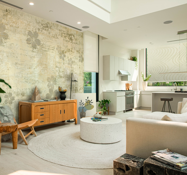 Rulou geam salon modele subtile de ondulații - TenStickers