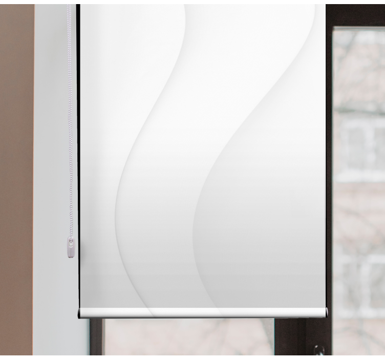 Jaluzea dormitor matrimonial cu forme moderne albe - TenStickers