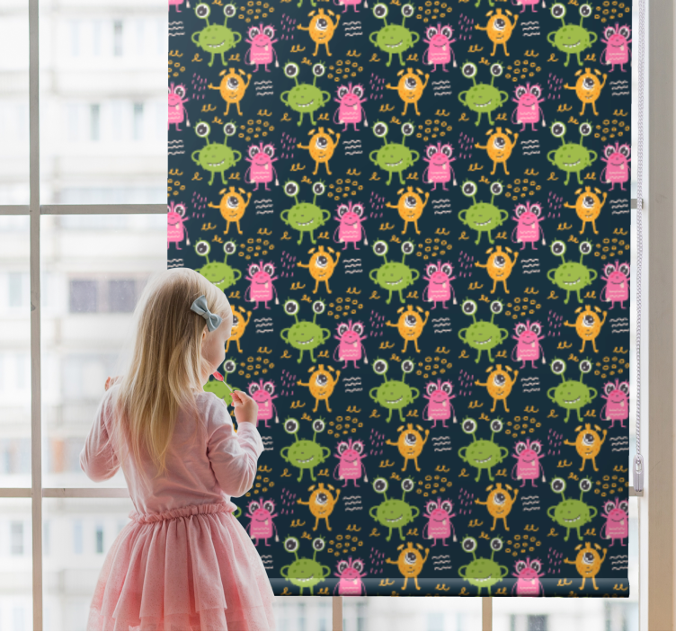 Amuzant colorat extratereștri model Ruloui pentru copii - TenStickers