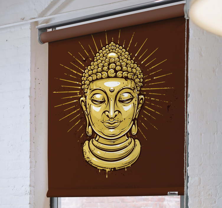 Aur buddha sillouhette zen blind - TenStickers
