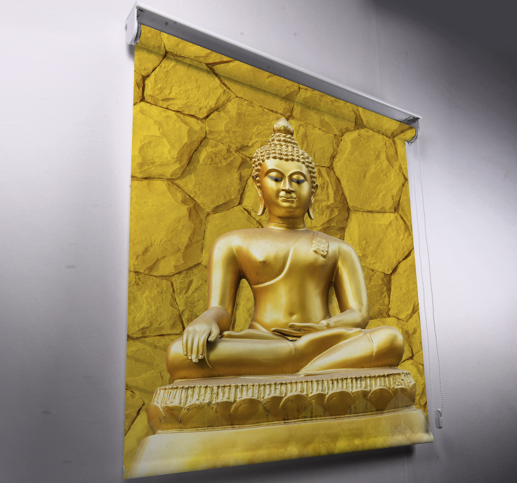 Aur buddha zen galben Rulou - TenStickers