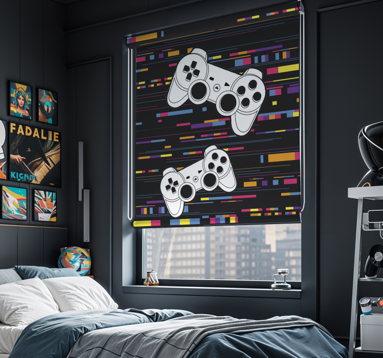 Consolă de telecomandă multicolor, geek blind - TenStickers