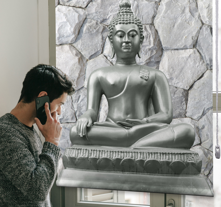 Efect de piatră buddha zen blind - TenStickers