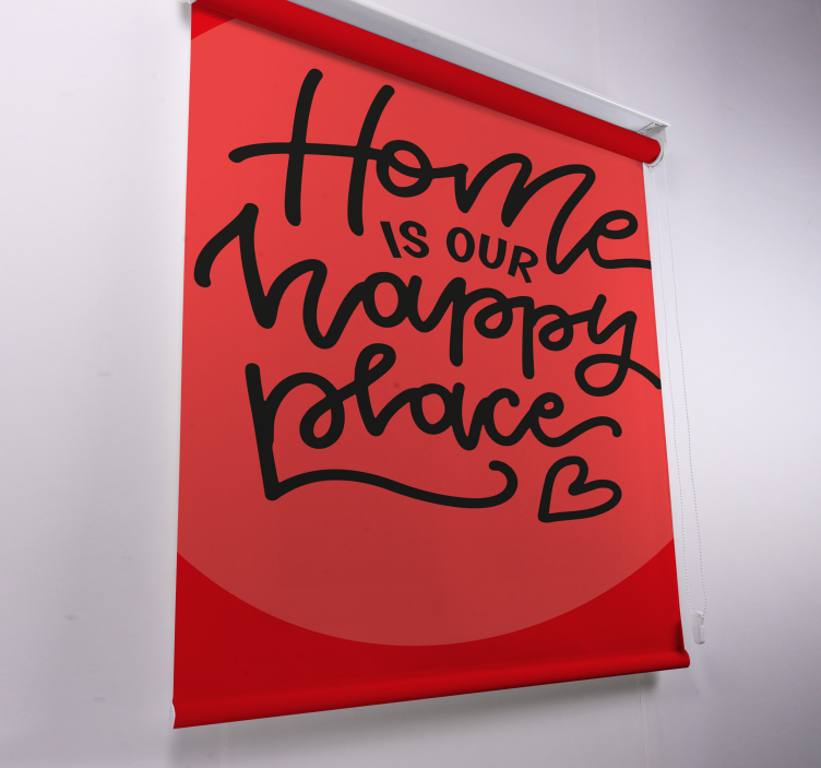 Drăguț text negru camera de zi Rulouri - TenStickers