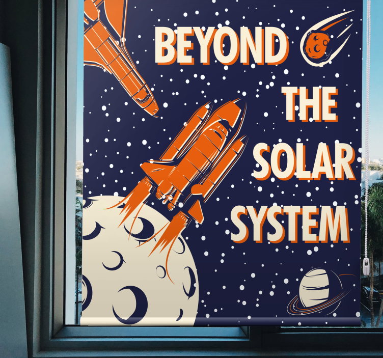 Jaluzele cu rolete Geek aventura de explorare a spațiului - TenStickers