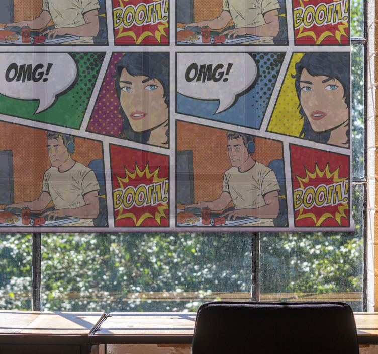 Jucărie distractivă jaluzea cu rolă - TenStickers