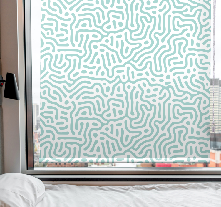 Model de natură verde și alb și Rulouri pentru plante - TenStickers