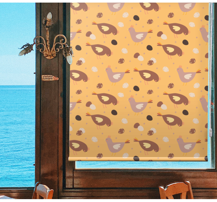 Model pui portocaliu Rulouri diverse animale - TenStickers