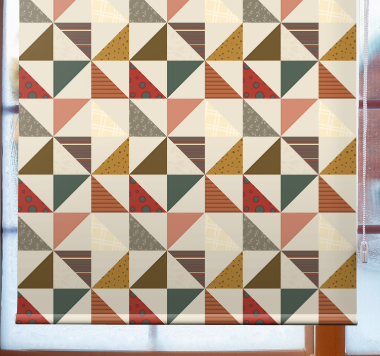 Patchwork geometric mai vintage rulou - TenStickers