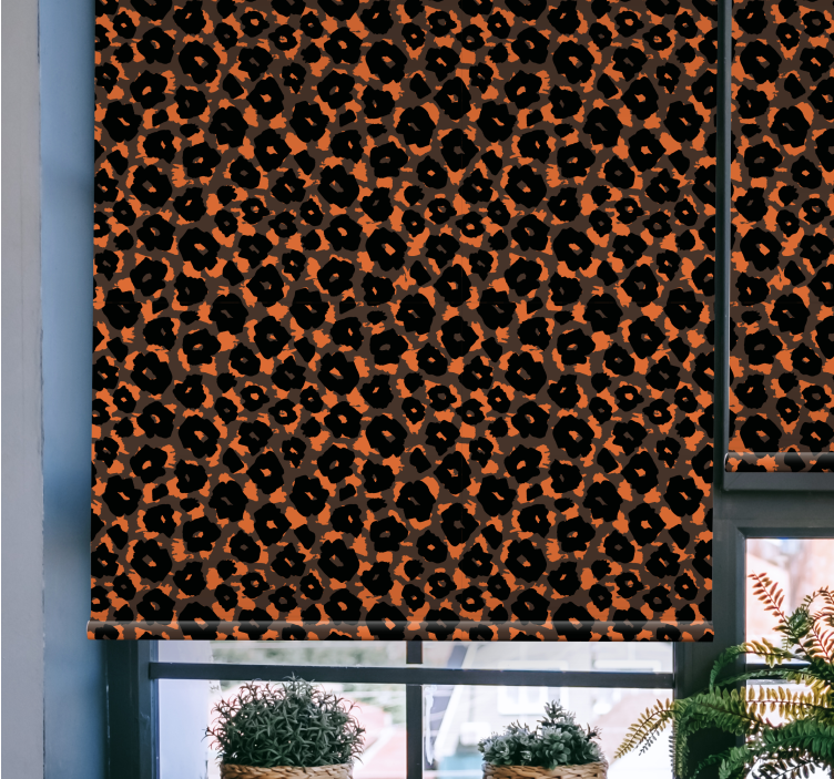 Rulou geam animale motiv leopard - TenStickers