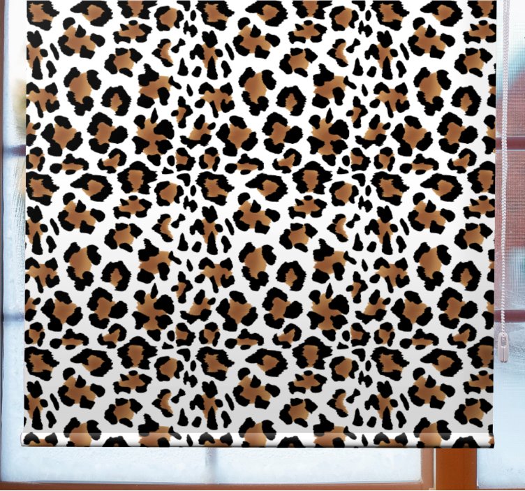 Rulou geam animale motiv pete leopard - TenStickers