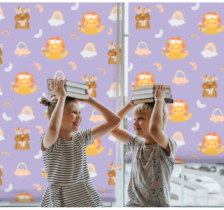 Rulou geam pentru copii pui de animale și curcubee - TenStickers