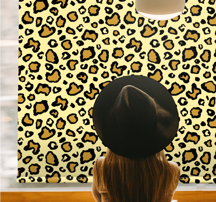 Rulou geam animale tema pete de leopard - TenStickers