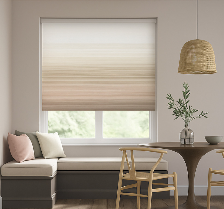 Rulou geam cantină tonuri naturale pământii - TenStickers