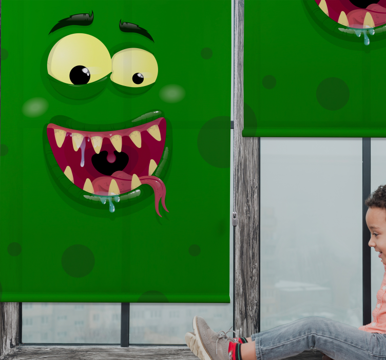 Rulou geam distracție monstru verde - TenStickers