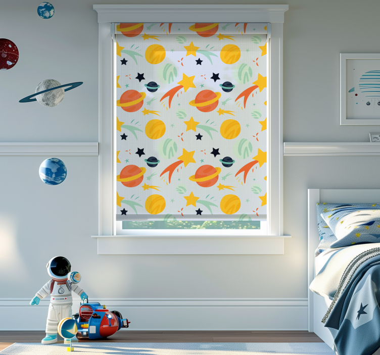 Rulou geam distracție modelul planetelor - TenStickers