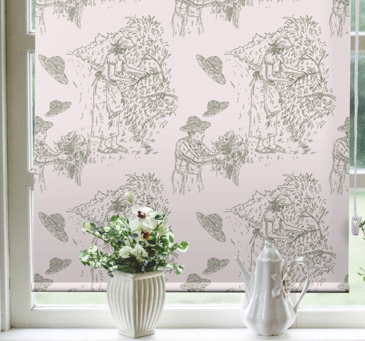 Rulou geam elegant scena recoltei vintage - TenStickers