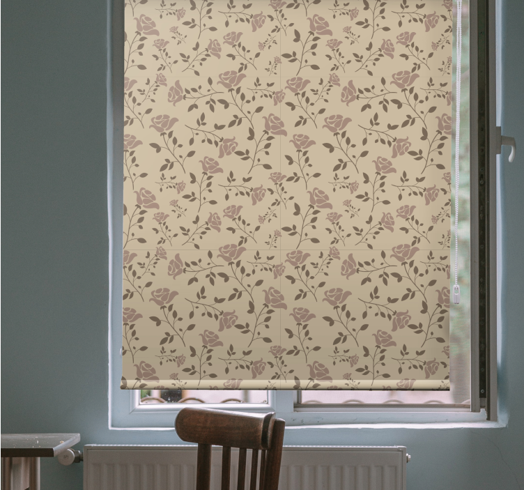 Rulou geam floral caracteristici botanice subtile - TenStickers