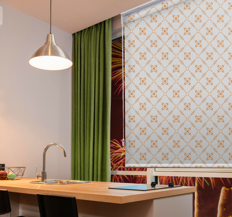 Rulou geam texturi Romb stil faianta - TenStickers