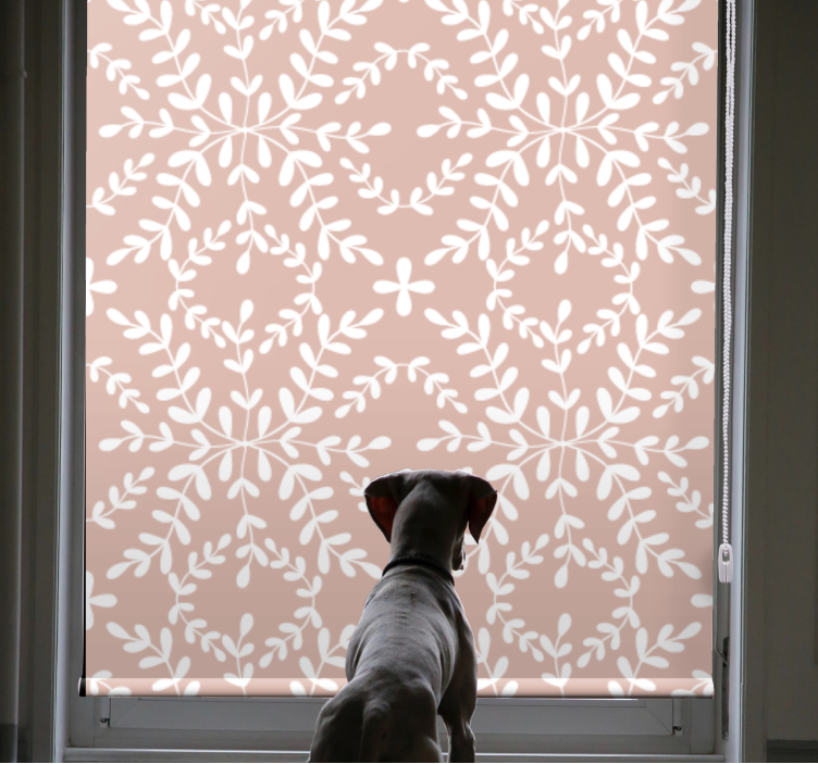 Rulou geam flori și plante tema frunzelor botanice - TenStickers