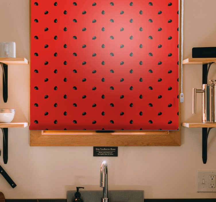 Rulou geam fructe și legume model de căpșuni roșii - TenStickers