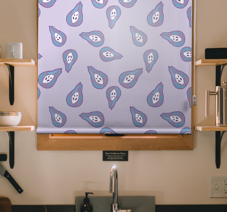 Rulou geam fructe și legume model de pere jucăuș - TenStickers