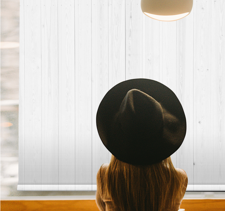 Rulou geam modern scânduri de lemn gri - TenStickers