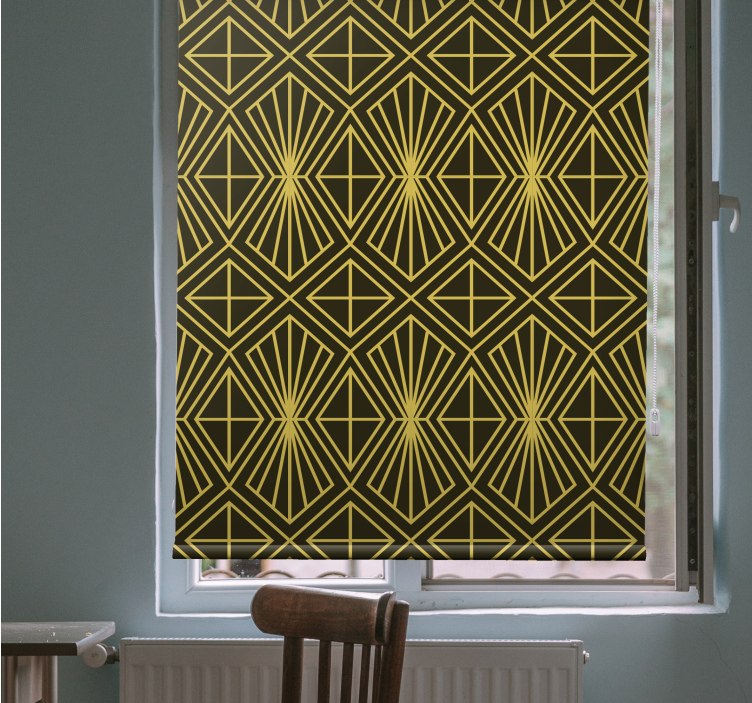 Rulou geam elegant model geometric radiant - TenStickers