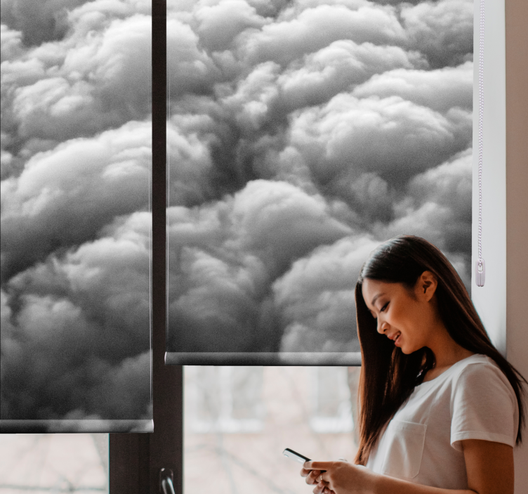 Rulou geam nori model pufos - TenStickers