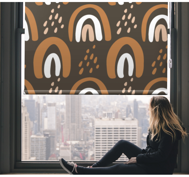Rulou geam pentru copii curcubee de pământ pictate - TenStickers