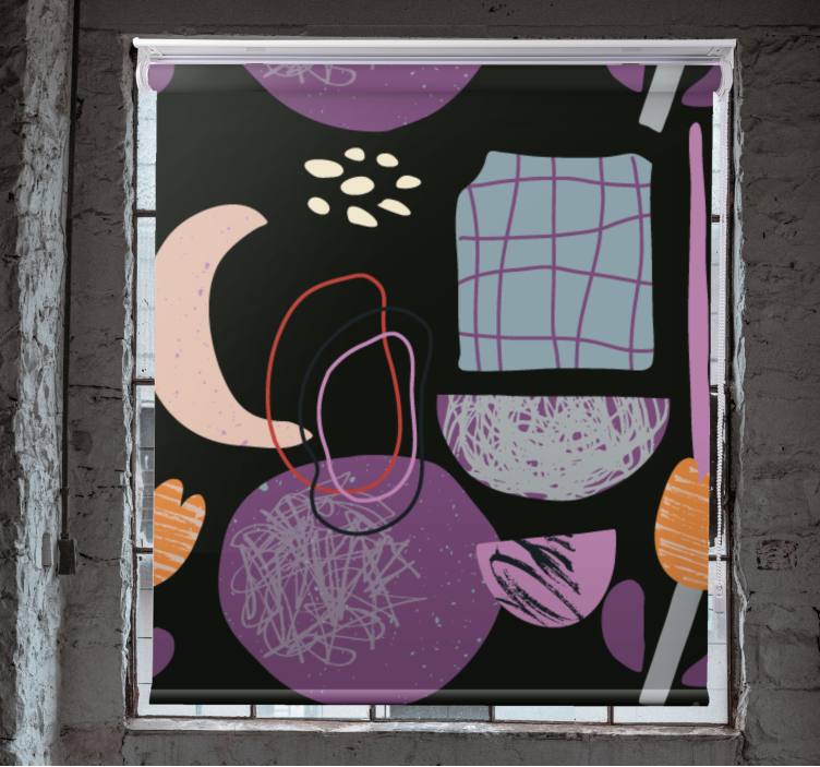 Rulou geam modern model de formă abstractă - TenStickers