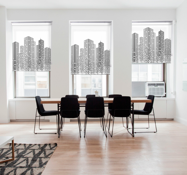 Rulou geam originalul Skyline office - TenStickers