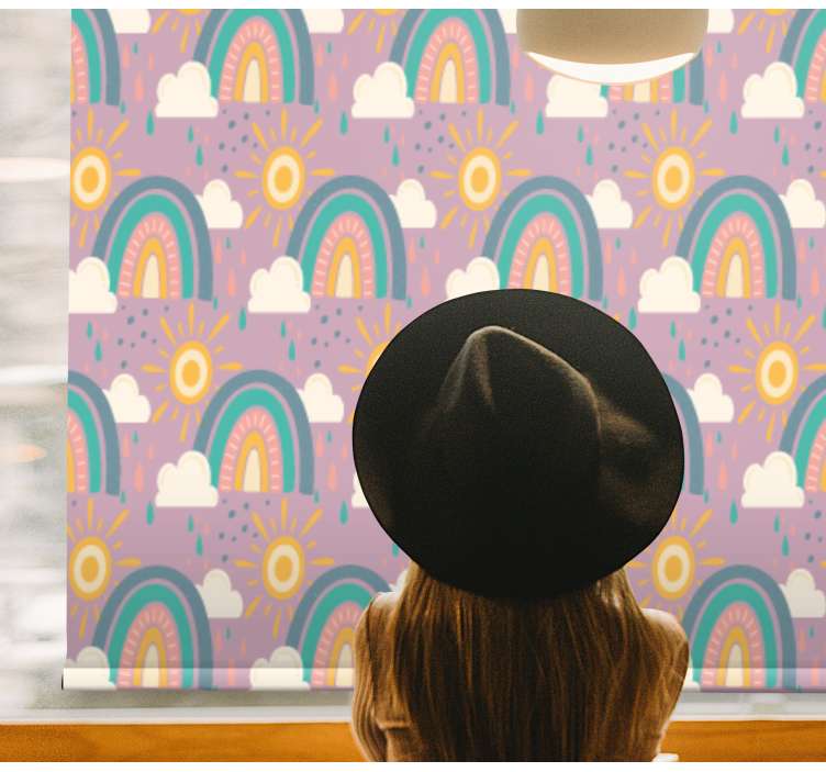 Rulou geam pentru copii curcubee și sori - TenStickers