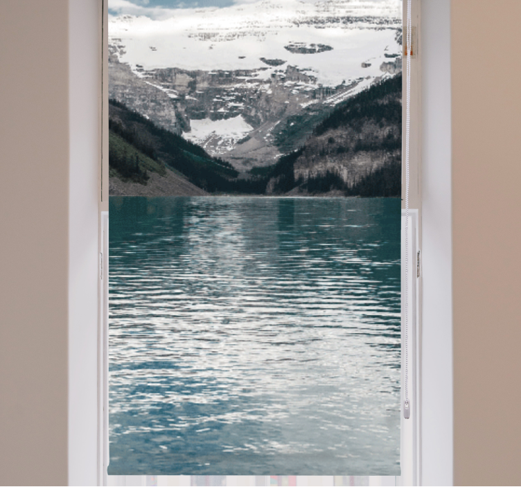 Rulou geam originalul reflexii de lac de munte - TenStickers