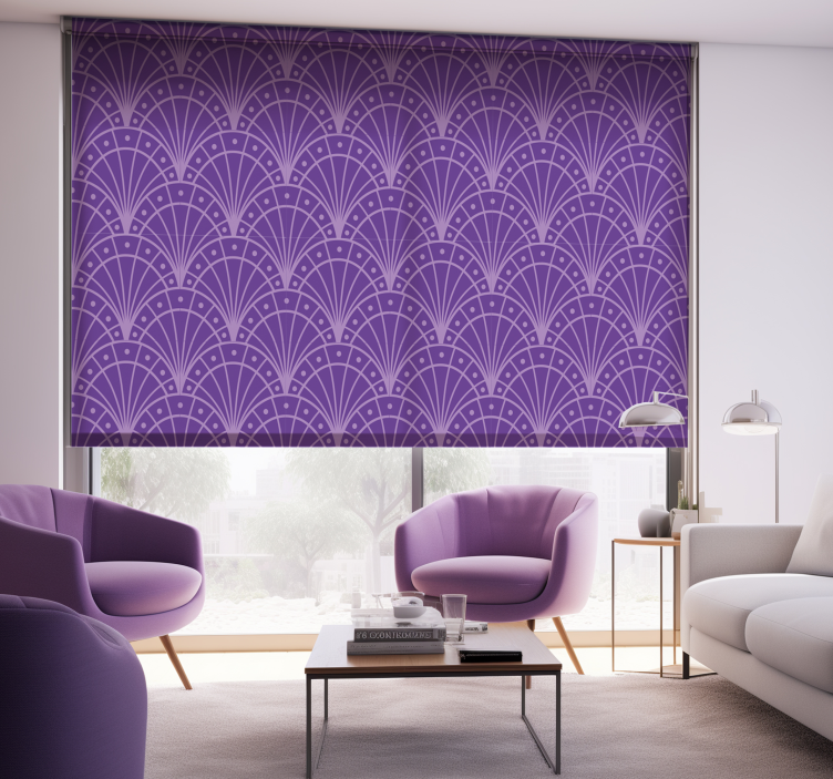Rulou geam salon artdeco minimalist liliac - TenStickers